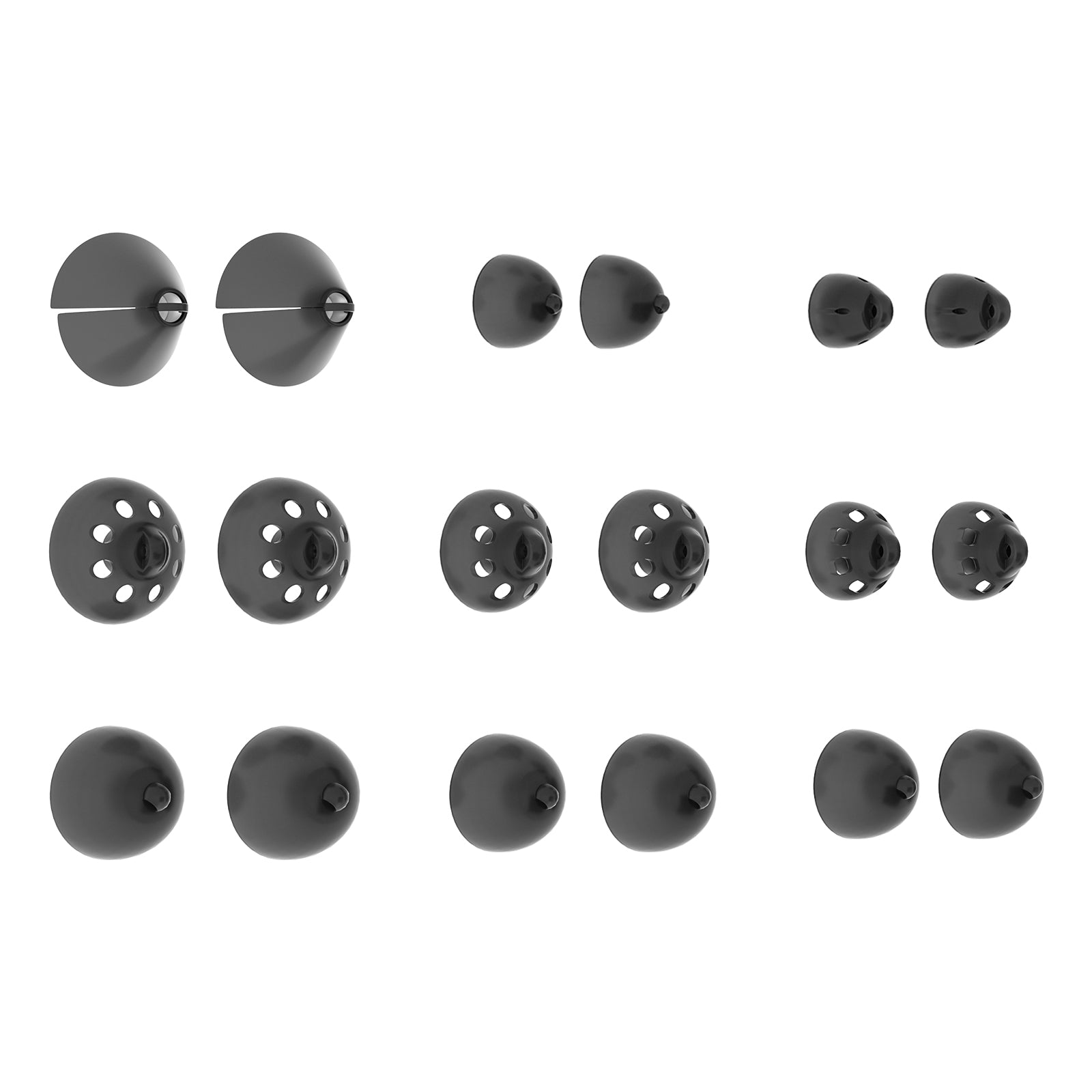 Complete Ear Domes Set – 9 Pairs (All Sizes & Styles)