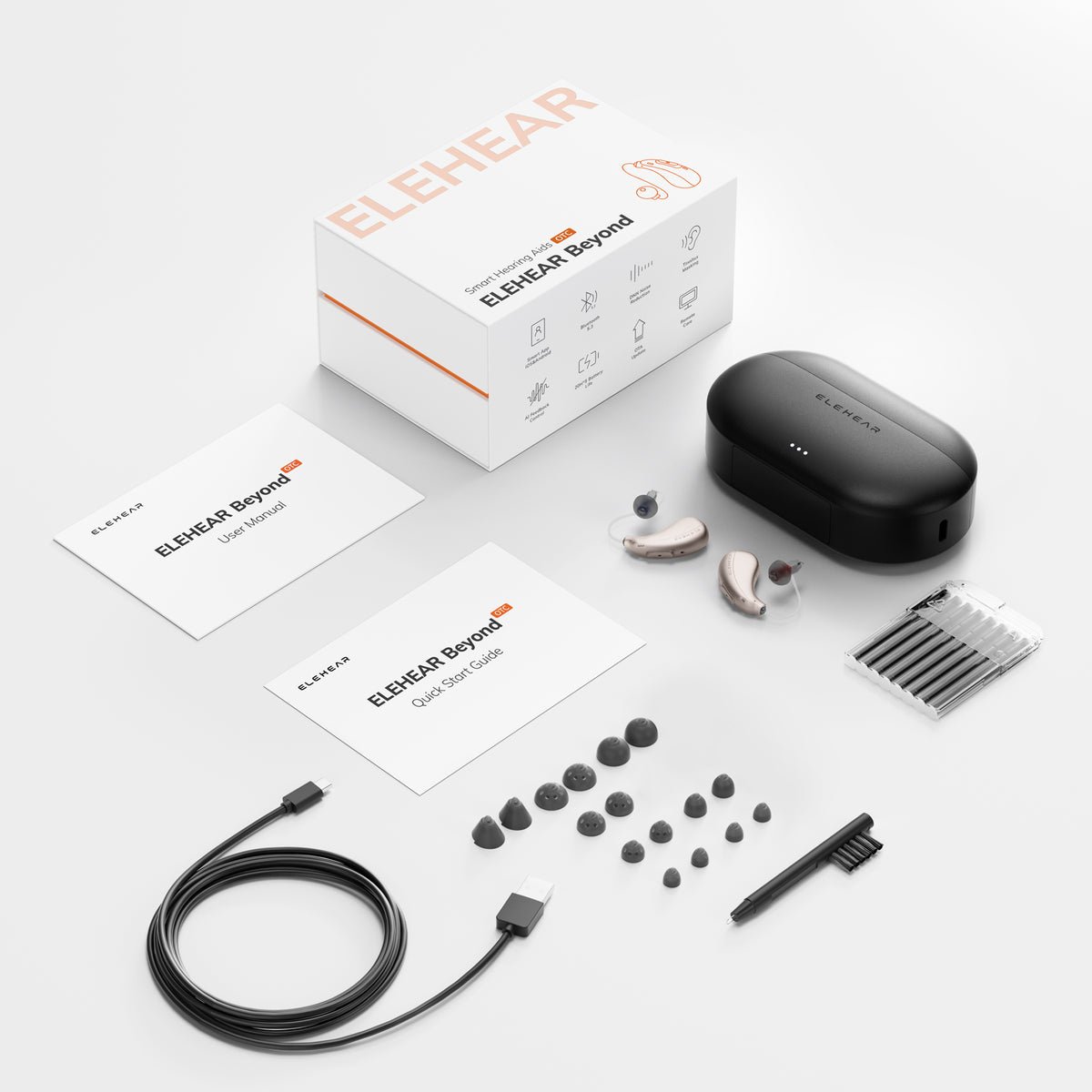 ELEHEAR Beyond - AI OTC Hearing Aids With Noise Reduction