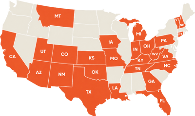 Currently available in 26 U.S states: