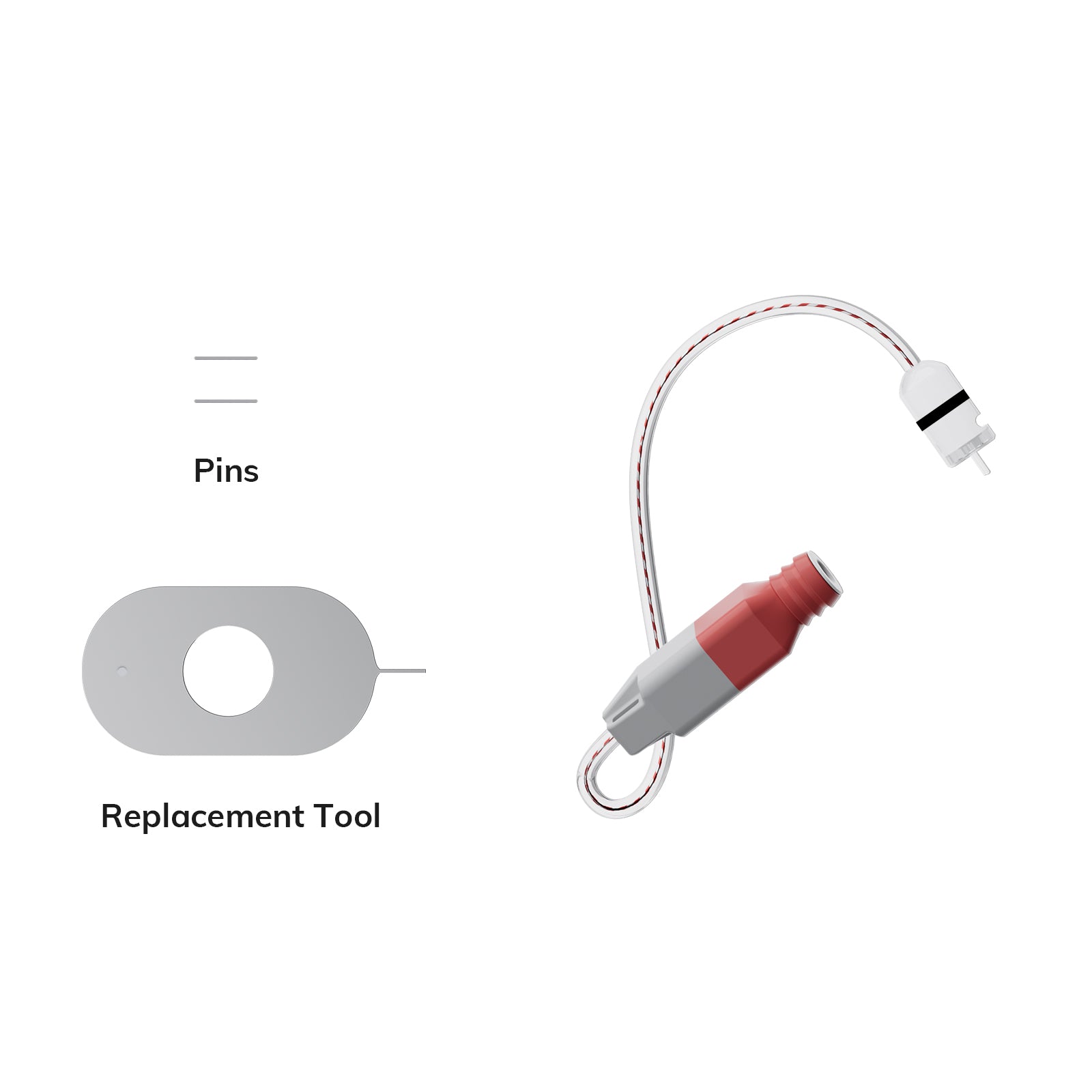 Receiver Replacement Kit - Single-sided (Left or Right Ear)