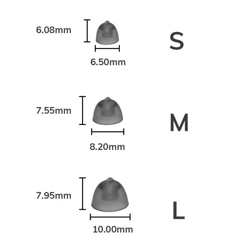 Single-layer Closed Ear Domes/Caps for ELEHEAR Alpha Series